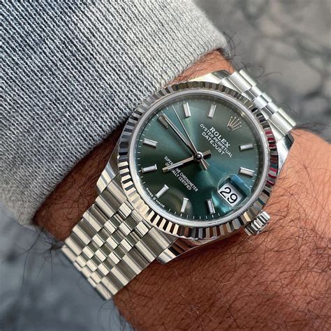 green rolex datejust